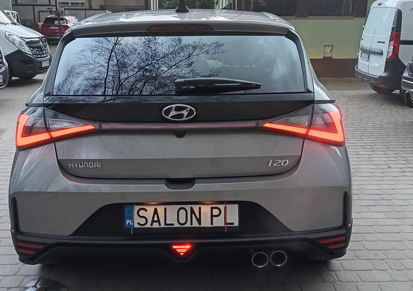 Hyundai i20 cena 61999 przebieg: 27000, rok produkcji 2022 z Biała Piska małe 781